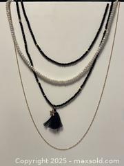 MaxSold Auction: Pair of Layered Beaded Necklaces in Black + White - Toronto (Ontario, Canada) PARTNER MANAGED Estate Sale Online Auction -  Glen Road