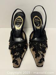 MaxSold Auction: René Caovilla Veneziana Black Slingback Shoes with Lace Overlay and Bead Embellishments - Toronto (Ontario, Canada) PARTNER MANAGED Estate Sale Online Auction -  Glen Road
