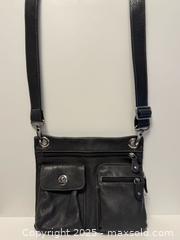 MaxSold Auction: Roots Dark Grey Leather Tribe Village Prince Crossbody Bag  - Toronto (Ontario, Canada) PARTNER MANAGED Estate Sale Online Auction -  Glen Road
