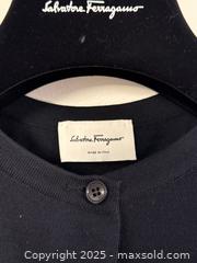MaxSold Auction: Salvatore Ferragamo Navy Blue Wool + Silk Cardigan  - Toronto (Ontario, Canada) PARTNER MANAGED Estate Sale Online Auction -  Glen Road