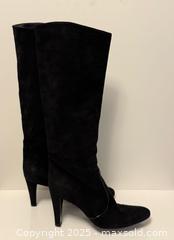MaxSold Auction: Sergio Rossi Women’s Knee High Black Suede High Heel Boots 37.5 - Toronto (Ontario, Canada) PARTNER MANAGED Estate Sale Online Auction -  Glen Road