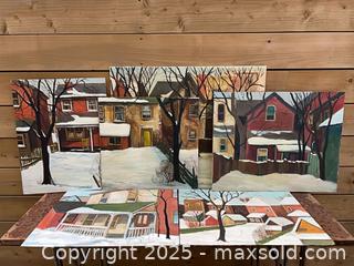 MaxSold Auction: Series of 6 Toronto House + Backyard Paintings - Toronto (Ontario, Canada) PARTNER MANAGED Estate Sale Online Auction -  Glen Road