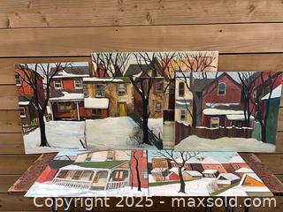 MaxSold Auction: Series of 6 Toronto House + Backyard Paintings - Toronto (Ontario, Canada) PARTNER MANAGED Estate Sale Online Auction -  Glen Road