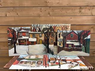 MaxSold Auction: Series of 6 Toronto House + Backyard Paintings - Toronto (Ontario, Canada) PARTNER MANAGED Estate Sale Online Auction -  Glen Road