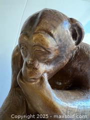 MaxSold Auction: The Philosophizing Monkey Darwin Sculpture The Thinker - Toronto (Ontario, Canada) PARTNER MANAGED Estate Sale Online Auction -  Glen Road