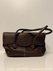 MaxSold Auction: Tod’s Brown Genuine Leather Shoulder Bag with Magnetic Flap Closure + Contrast Stitching - Toronto (Ontario, Canada) PARTNER MANAGED Estate Sale Online Auction -  Glen Road