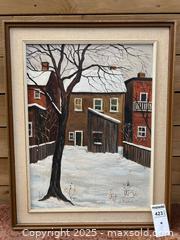 MaxSold Auction: Toronto Backyard House Signed Oil Painting - Toronto (Ontario, Canada) PARTNER MANAGED Estate Sale Online Auction -  Glen Road