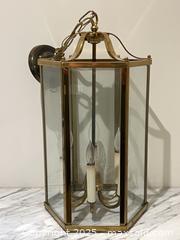 MaxSold Auction: Vintage Brass + Glass Pendant Lantern - Toronto (Ontario, Canada) PARTNER MANAGED Estate Sale Online Auction -  Glen Road