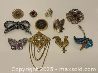 MaxSold Auction: Vintage Costume Jewelry Boucher + French Lot  - Toronto (Ontario, Canada) PARTNER MANAGED Estate Sale Online Auction -  Glen Road