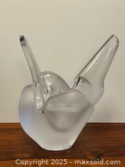 MaxSold Auction: Vintage Frosted Glass Lalique Sylvie Dove Shaped Vase with Flower Frog - Toronto (Ontario, Canada) PARTNER MANAGED Estate Sale Online Auction -  Glen Road