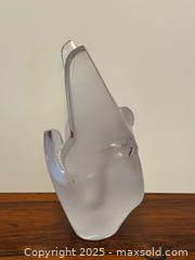 MaxSold Auction: Vintage Frosted Glass Lalique Sylvie Dove Shaped Vase with Flower Frog - Toronto (Ontario, Canada) PARTNER MANAGED Estate Sale Online Auction -  Glen Road