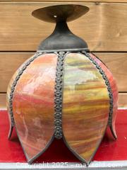 MaxSold Auction: Vintage Glass Slag Ceiling Lamp  - Toronto (Ontario, Canada) PARTNER MANAGED Estate Sale Online Auction -  Glen Road