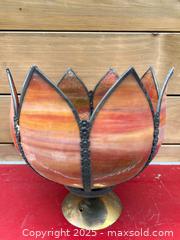 MaxSold Auction: Vintage Glass Slag Ceiling Lamp  - Toronto (Ontario, Canada) PARTNER MANAGED Estate Sale Online Auction -  Glen Road