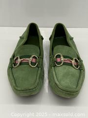 MaxSold Auction: Vintage Gucci Green Suede Loafers SZ 7 - Toronto (Ontario, Canada) PARTNER MANAGED Estate Sale Online Auction -  Glen Road
