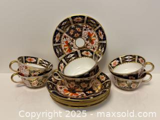 MaxSold Auction: Vintage Royal Crown Derby 2541 Teacup + Saucer Set for 6 in Old Imari Pattern - Toronto (Ontario, Canada) PARTNER MANAGED Estate Sale Online Auction -  Glen Road