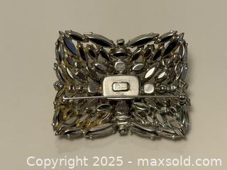 MaxSold Auction: Vintage Sherman Rhinestone Brooch with Emerald-Cut Center Stone  - Toronto (Ontario, Canada) PARTNER MANAGED Estate Sale Online Auction -  Glen Road