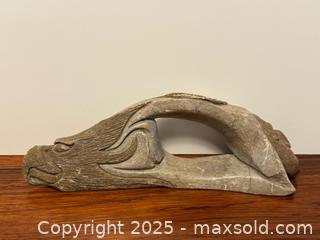 MaxSold Auction: Vintage Signed Inuit Indigenous American Soapstone Carving by Travis Thomas - Toronto (Ontario, Canada) PARTNER MANAGED Estate Sale Online Auction -  Glen Road