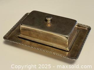 MaxSold Auction: Vintage Silver Plated Butter Dish with Glass Insert - Toronto (Ontario, Canada) PARTNER MANAGED Estate Sale Online Auction -  Glen Road