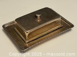 MaxSold Auction: Vintage Silver Plated Butter Dish with Glass Insert - Toronto (Ontario, Canada) PARTNER MANAGED Estate Sale Online Auction -  Glen Road