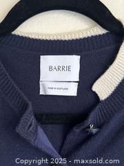 MaxSold Auction: Women’s Barrie Scottish Cashmere Navy Cardigan with Multicolour Stripes Medium - Toronto (Ontario, Canada) PARTNER MANAGED Estate Sale Online Auction -  Glen Road