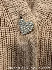 MaxSold Auction: Women’s Cotton Knit Cardigan with Pearl Heart Buttons M - Toronto (Ontario, Canada) PARTNER MANAGED Estate Sale Online Auction -  Glen Road