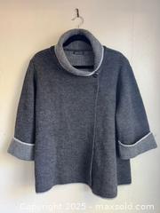 MaxSold Auction: Women’s Italian Made Cowl Neck Wool Blend Cardigan Sweater in Dark Grey - Toronto (Ontario, Canada) PARTNER MANAGED Estate Sale Online Auction -  Glen Road