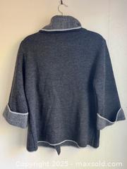 MaxSold Auction: Women’s Italian Made Cowl Neck Wool Blend Cardigan Sweater in Dark Grey - Toronto (Ontario, Canada) PARTNER MANAGED Estate Sale Online Auction -  Glen Road