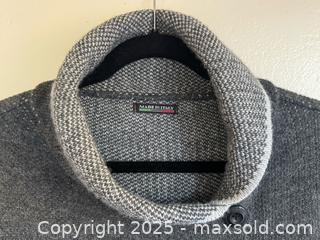 MaxSold Auction: Women’s Italian Made Cowl Neck Wool Blend Cardigan Sweater in Dark Grey - Toronto (Ontario, Canada) PARTNER MANAGED Estate Sale Online Auction -  Glen Road
