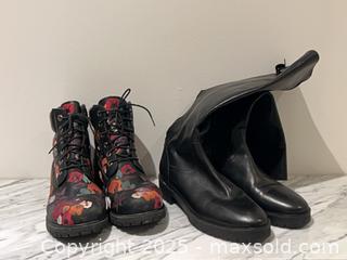 MaxSold Auction: Women’s Timberland Floral Boots + Tall Black Leather Boots sz 8 - Toronto (Ontario, Canada) PARTNER MANAGED Estate Sale Online Auction -  Glen Road