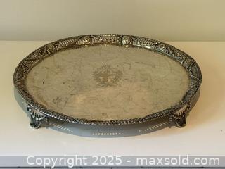 MaxSold Auction: c.1875 Large Antique Round Sterling Silver Tray 2kg+ - Toronto (Ontario, Canada) PARTNER MANAGED Estate Sale Online Auction - Esander Drive (STORAGE)