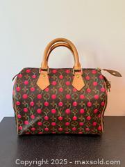 MaxSold Auction: Louis Vuitton Murakami Cherry Speedy 25 Handbag  - Toronto (Ontario, Canada) PARTNER MANAGED Estate Sale Online Auction - Esander Drive (STORAGE)