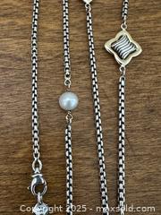 MaxSold Auction: David Yurman 18k Gold, Pearl + Sterling Silver Chain Necklace - Toronto (Ontario, Canada) PARTNER MANAGED Estate Sale Online Auction - Esander Drive (STORAGE)
