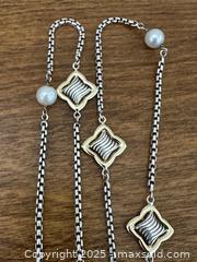 MaxSold Auction: David Yurman 18k Gold, Pearl + Sterling Silver Chain Necklace - Toronto (Ontario, Canada) PARTNER MANAGED Estate Sale Online Auction - Esander Drive (STORAGE)