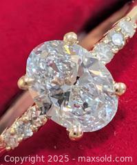 MaxSold Auction: Certified 10K(1.81g)Lab Diamond(1.05ct) Natural Diamond(0.06ct)Ring,size 5.5 - Toronto (Ontario, Canada) PARTNER MANAGED Downsizing Online Auction - Queen Street East