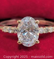 MaxSold Auction: Certified 10K(1.81g)Lab Diamond(1.05ct) Natural Diamond(0.06ct)Ring,size 5.5 - Toronto (Ontario, Canada) PARTNER MANAGED Downsizing Online Auction - Queen Street East