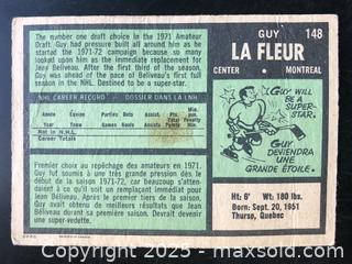 MaxSold Auction: 1971-72 OPC # 148 Guy Lafleur Rookie Card - Ottawa (Ontario, Canada) SELLER MANAGED Downsizing Online Auction - Starwood Road