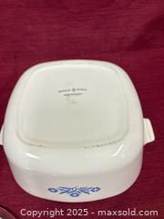 MaxSold Auction: Corning Ware Blue Floral Casserole Dish with Lid - Renfrew (Ontario, Canada) SELLER MANAGED Downsizing Online Auction - Plaunt Street South