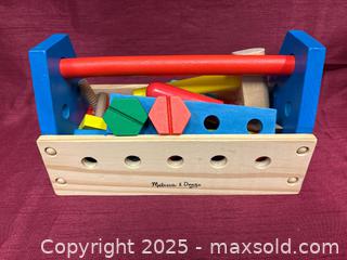 MaxSold Auction: Melissa and Doug wooden Toy Toolbox with Tools and Hardware - Renfrew (Ontario, Canada) SELLER MANAGED Downsizing Online Auction - Plaunt Street South