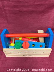 MaxSold Auction: Melissa and Doug wooden Toy Toolbox with Tools and Hardware - Renfrew (Ontario, Canada) SELLER MANAGED Downsizing Online Auction - Plaunt Street South