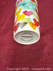 MaxSold Auction: Starbucks 10 oz Ceramic Travel Mug Watercolor Hearts - Renfrew (Ontario, Canada) SELLER MANAGED Downsizing Online Auction - Plaunt Street South