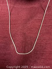 MaxSold Auction: Sterling Silver (925) Snake Chain Necklace - 30&#34; - Renfrew (Ontario, Canada) SELLER MANAGED Downsizing Online Auction - Plaunt Street South