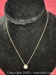 MaxSold Auction: Sterling Silver Necklace with Pendant, 16-inch Chain - Renfrew (Ontario, Canada) SELLER MANAGED Downsizing Online Auction - Plaunt Street South