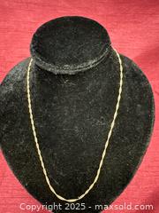 MaxSold Auction: Sterling Silver Twisted Rope Necklace Chain 20 in - Renfrew (Ontario, Canada) SELLER MANAGED Downsizing Online Auction - Plaunt Street South