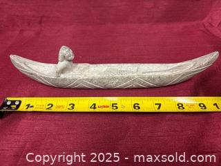 MaxSold Auction: Stone (possible granite) with central shallow groove - Renfrew (Ontario, Canada) SELLER MANAGED Downsizing Online Auction - Plaunt Street South