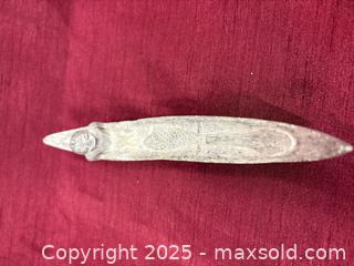 MaxSold Auction: Stone (possible granite) with central shallow groove - Renfrew (Ontario, Canada) SELLER MANAGED Downsizing Online Auction - Plaunt Street South