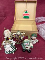 MaxSold Auction: Storage Box with Hanging Christmas Ornaments (Lot) - Renfrew (Ontario, Canada) SELLER MANAGED Downsizing Online Auction - Plaunt Street South