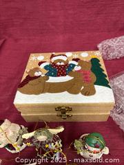 MaxSold Auction: Storage Box with Hanging Christmas Ornaments (Lot) - Renfrew (Ontario, Canada) SELLER MANAGED Downsizing Online Auction - Plaunt Street South