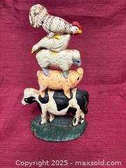 MaxSold Auction: Vintage Painted Cast Iron Stacked Farm Animal Figurine - Renfrew (Ontario, Canada) SELLER MANAGED Downsizing Online Auction - Plaunt Street South