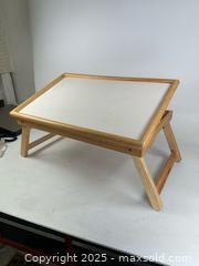 MaxSold Auction: MCM Scandinavian design style wooden tray table/cookbook holder - Concord (California, USA) SELLER MANAGED Estate Sale Online Auction - Landana Drive