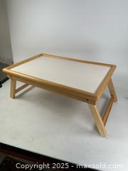 MaxSold Auction: MCM Scandinavian design style wooden tray table/cookbook holder - Concord (California, USA) SELLER MANAGED Estate Sale Online Auction - Landana Drive